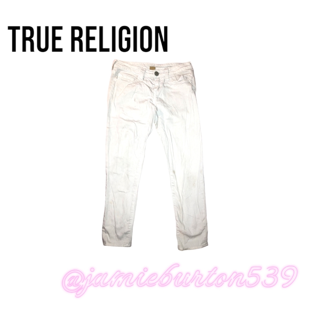 Great Preloved condition True Religion Croppd jeans